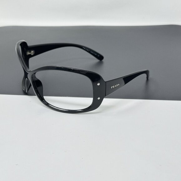Prada Black Big Sunglasses Frame SPR 04F  1AB-1A1 Oversized 70mm  , 70 []13 - Picture 2 of 9